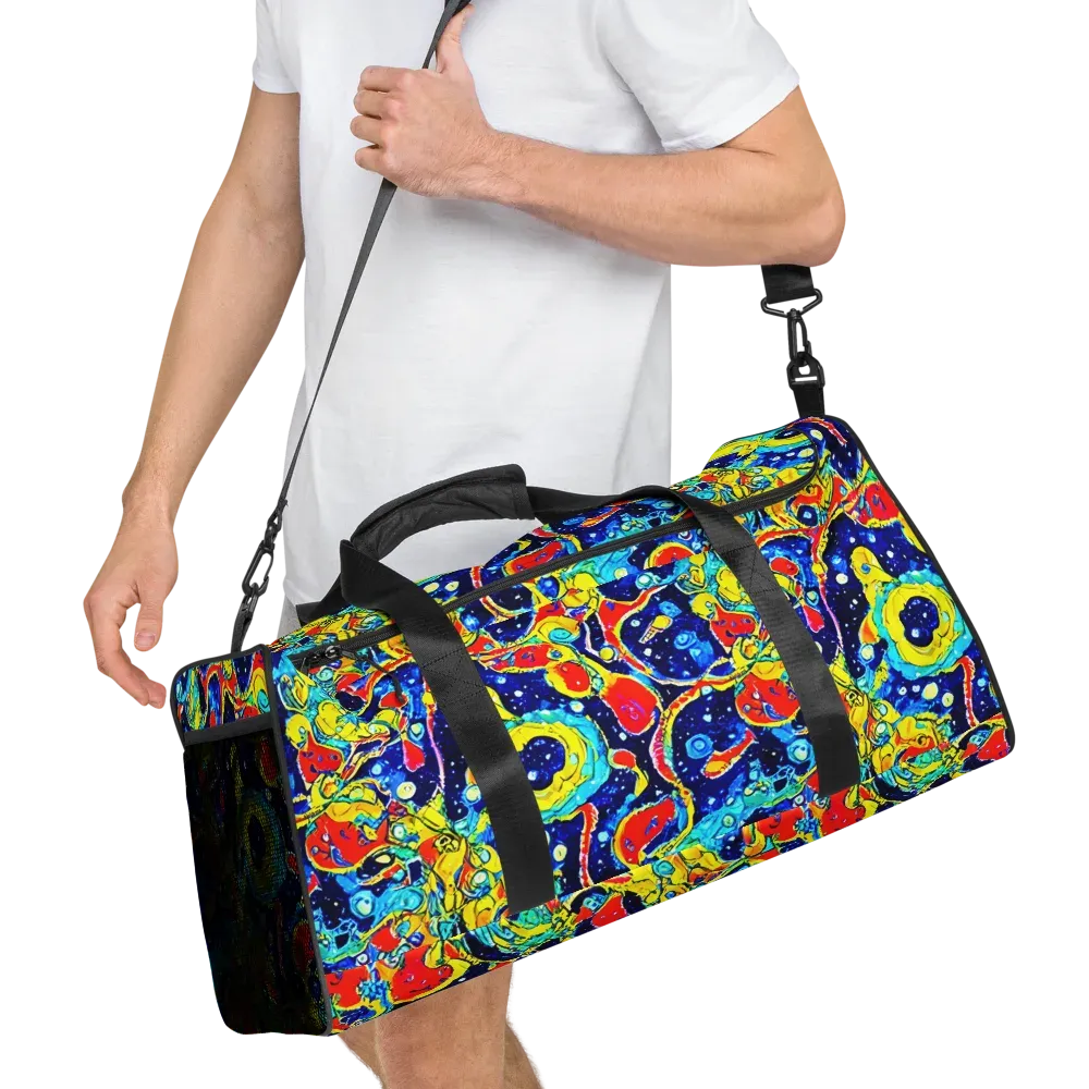 Amoeba Galaxy on Duffle Bag — Right Front