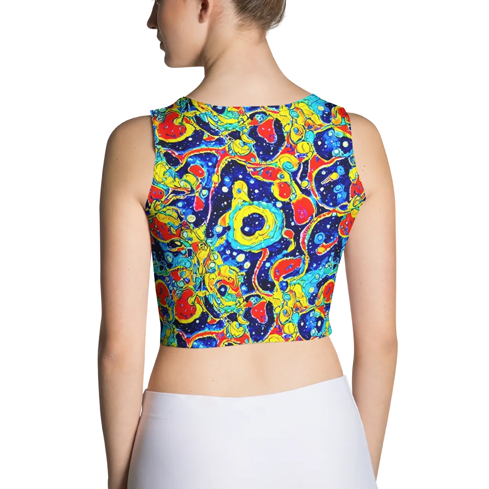 Amoeba Galaxy on Crop Top — Back