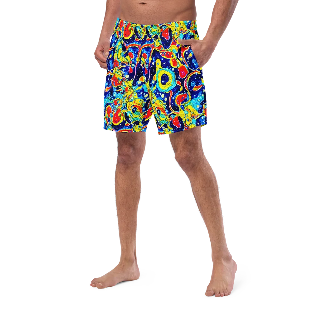 Amoeba Galaxy on Swim Trunks — Left Front