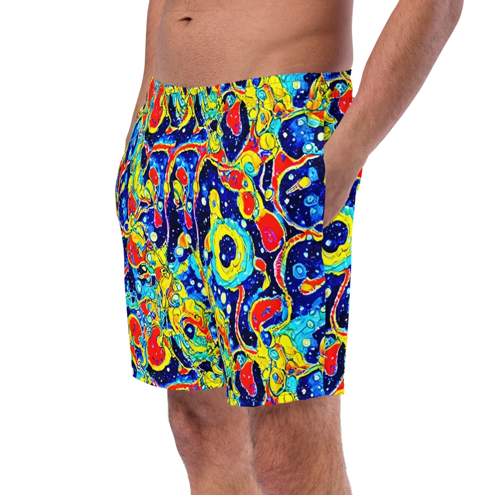 Amoeba Galaxy on Swim Trunks — Left Front