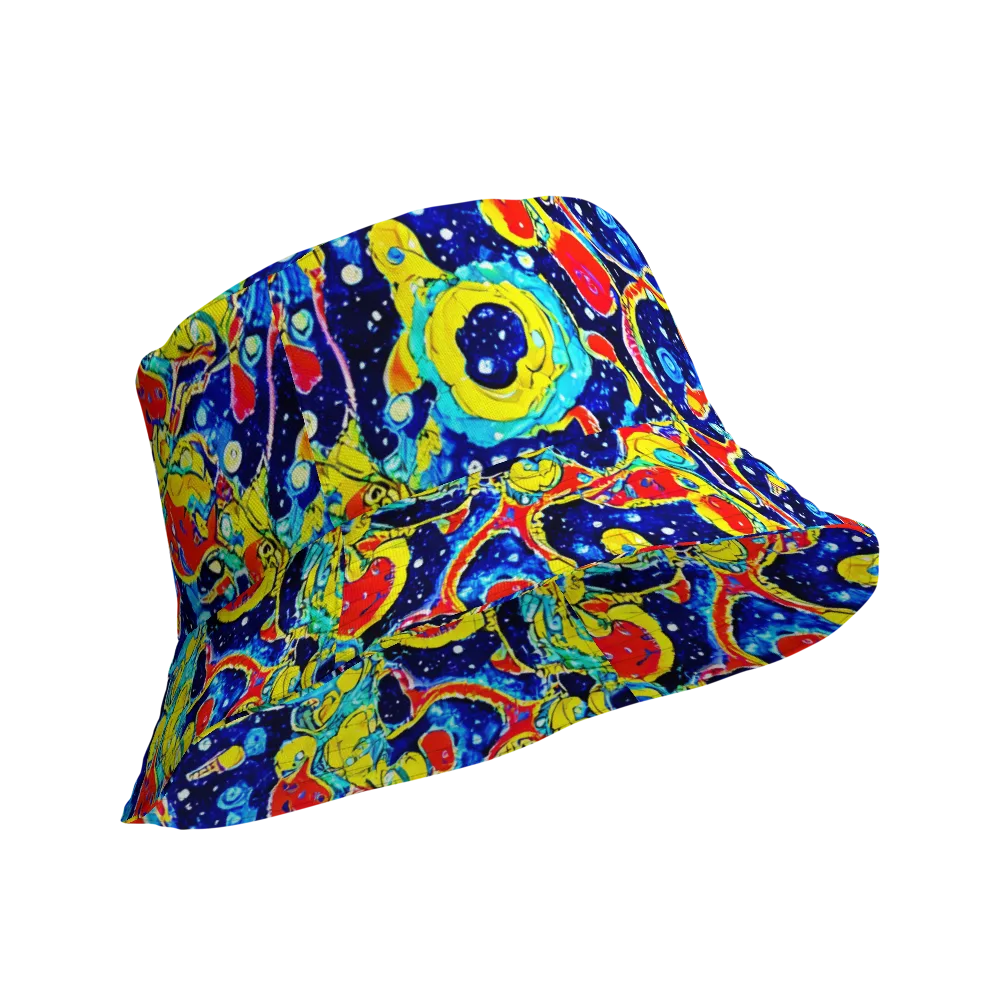 Amoeba Galaxy on Reversible Bucket Hat — Product details Outside