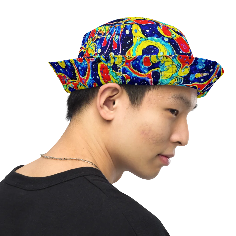 Amoeba Galaxy on Reversible Bucket Hat — Right Outside