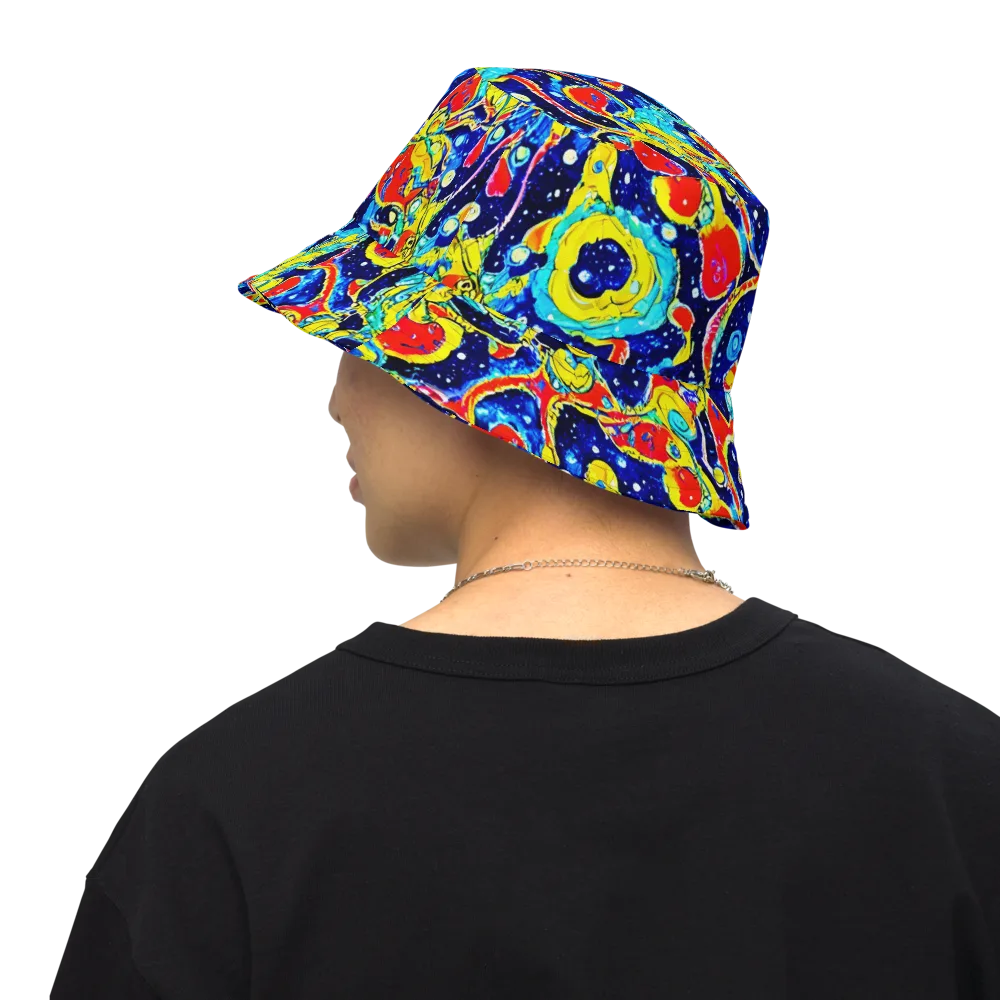 Amoeba Galaxy on Reversible Bucket Hat — Back Inside