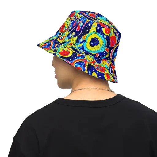 Amoeba Galaxy on a Reversible Bucket Hat