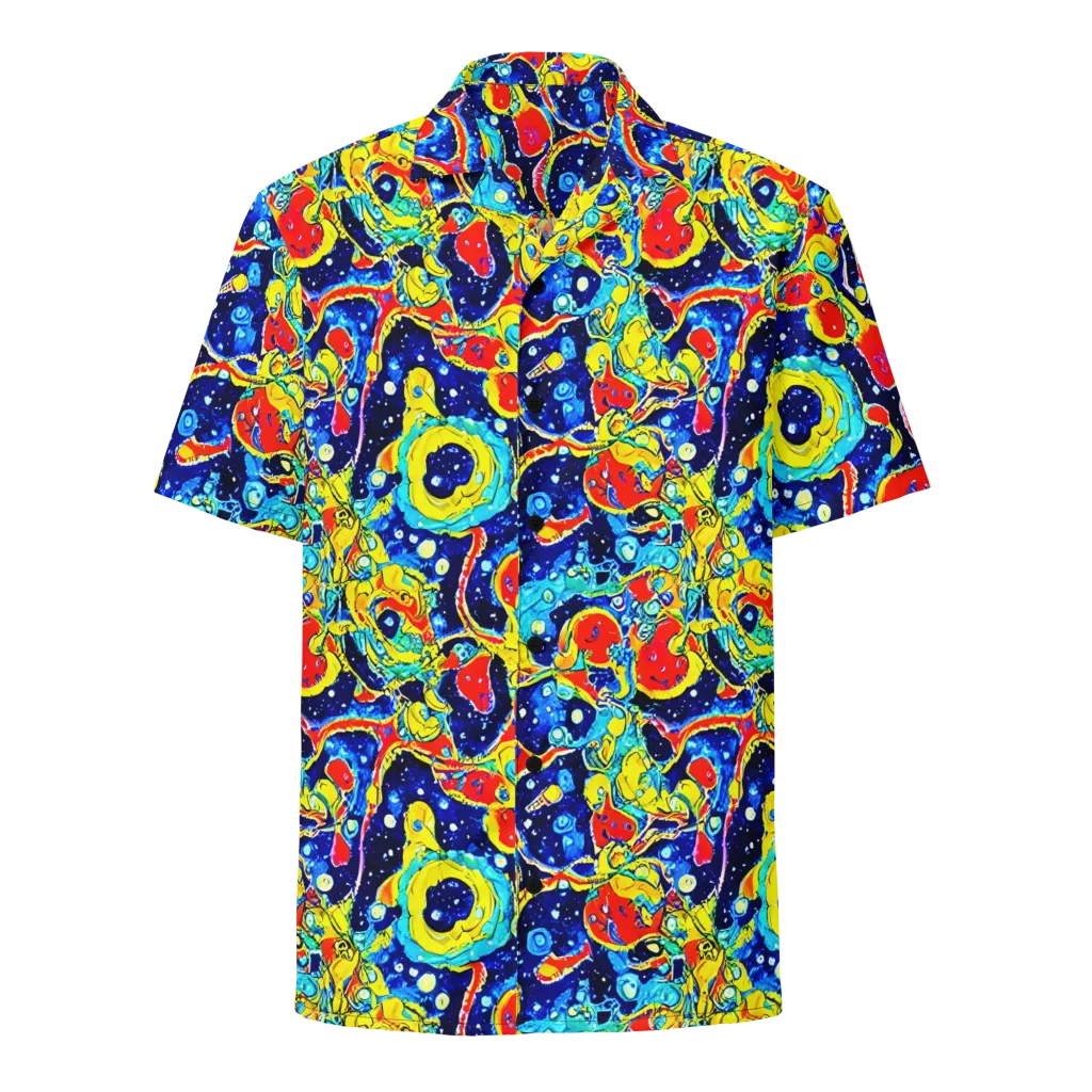Amoeba Galaxy on Button Shirt — Front