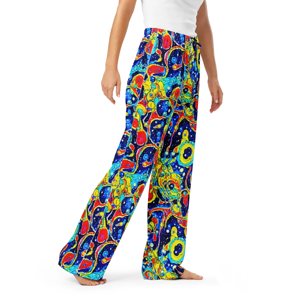 Amoeba Galaxy on Women's Pajama Pants — Right Front