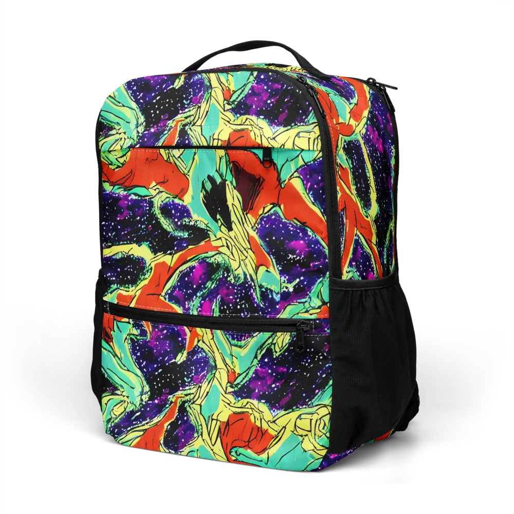 Psychedelic Canopy on Utility Backpack — Left Front
