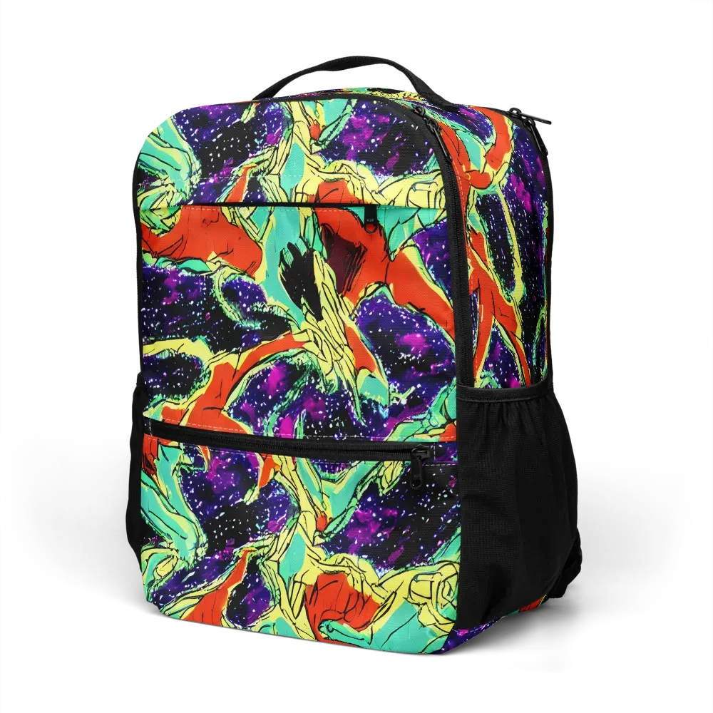 Psychedelic Canopy on Utility Backpack — Left Front