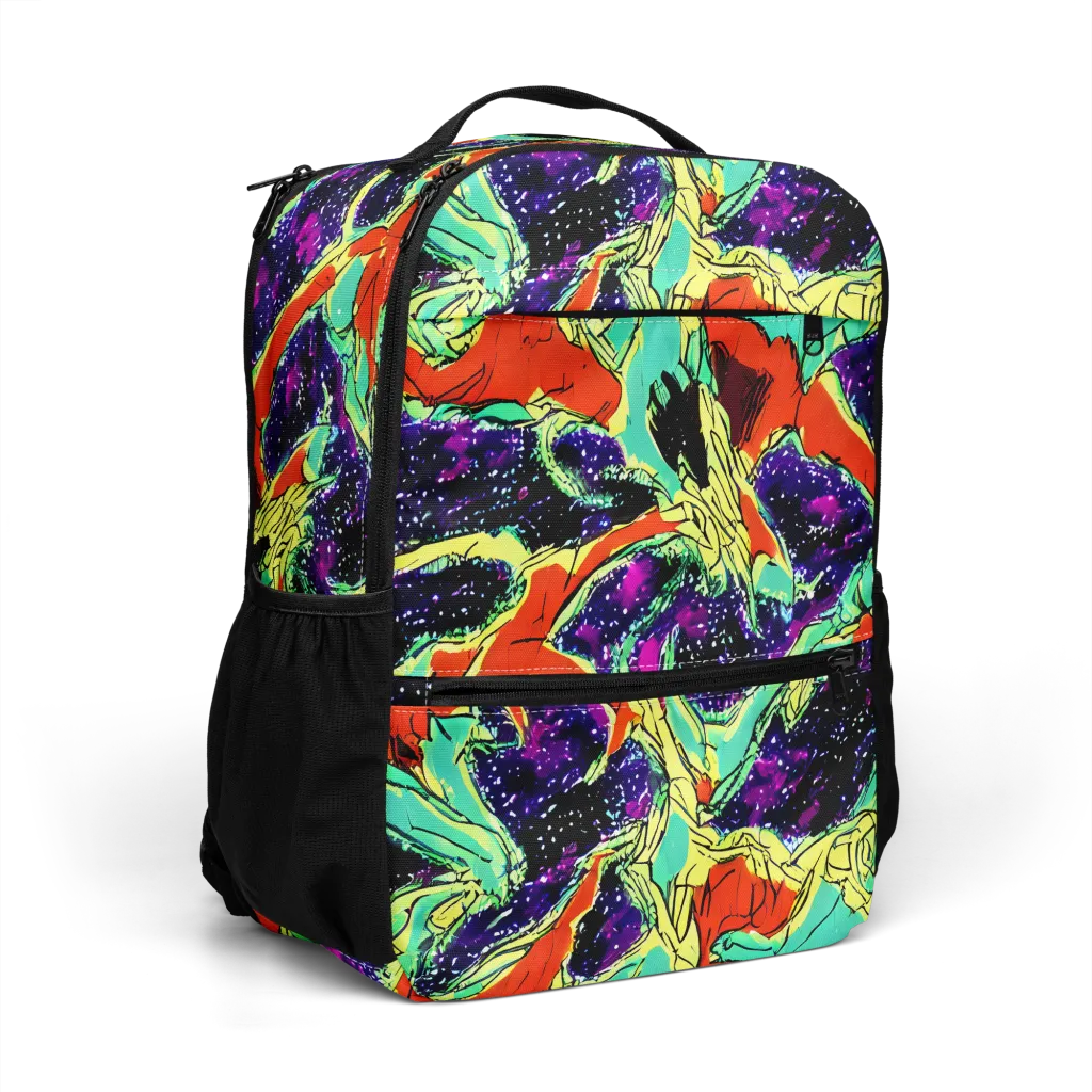 Psychedelic Canopy on Utility Backpack — Right Front