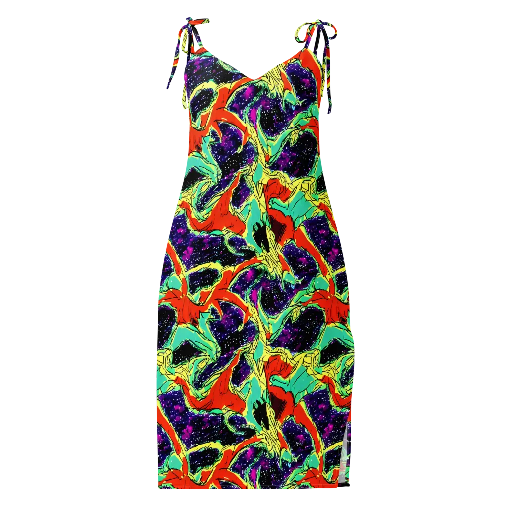 Psychedelic Canopy on Slip Dress — Front