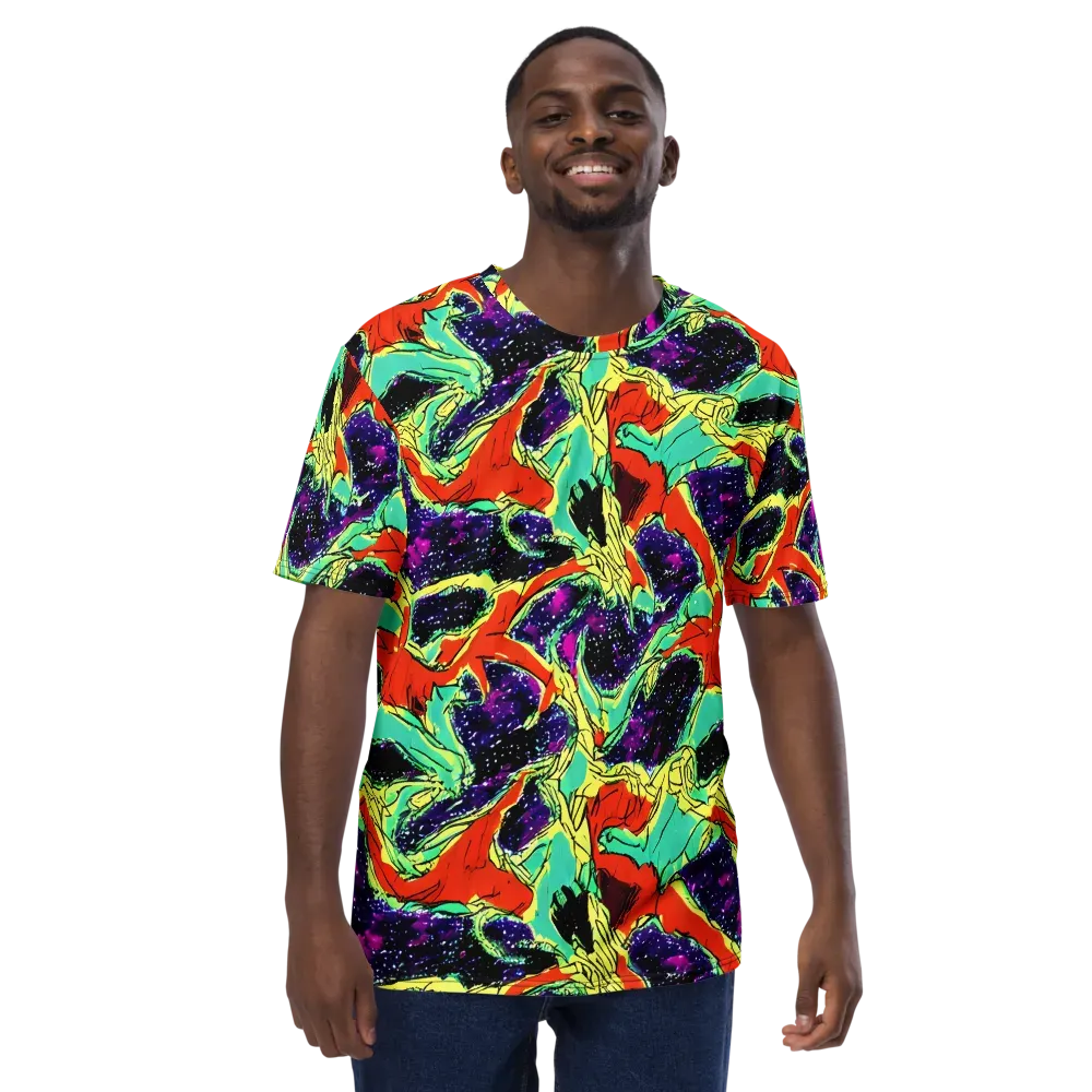 Psychedelic Canopy on Men's Crew Neck T-Shirt — Front