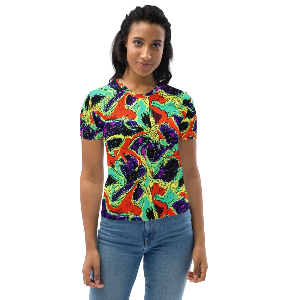 Psychedelic Canopy on Women's Crew Neck T-Shirt — Front