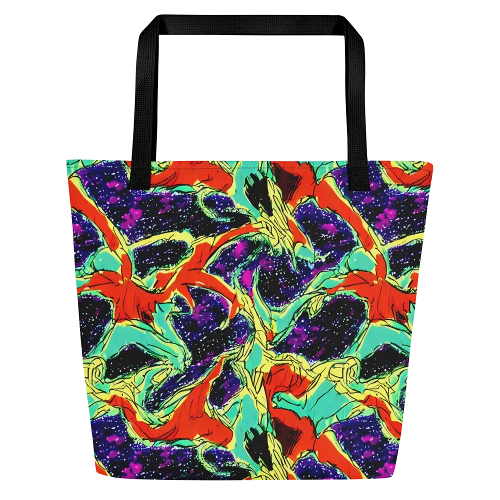 Psychedelic Canopy on Large Tote Bag W/ Pocket — Front