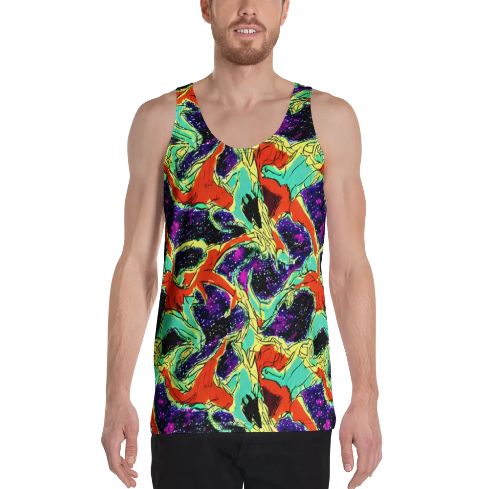 Psychedelic Canopy on Men's Tank Top — Front