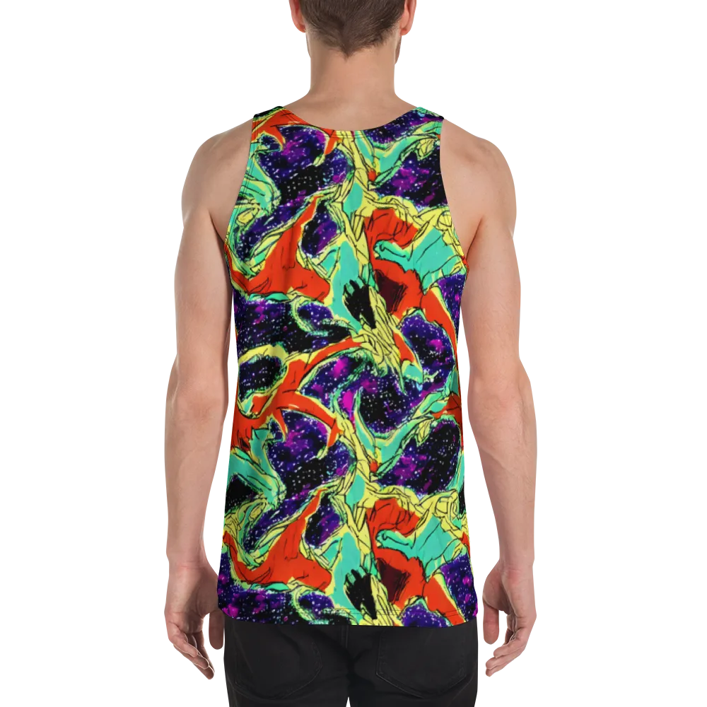 Psychedelic Canopy on Men's Tank Top — Back