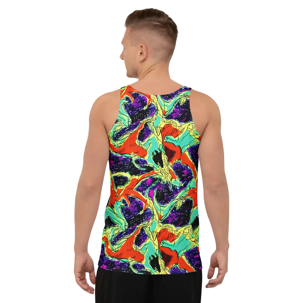 Psychedelic Canopy on Men's Tank Top — Back