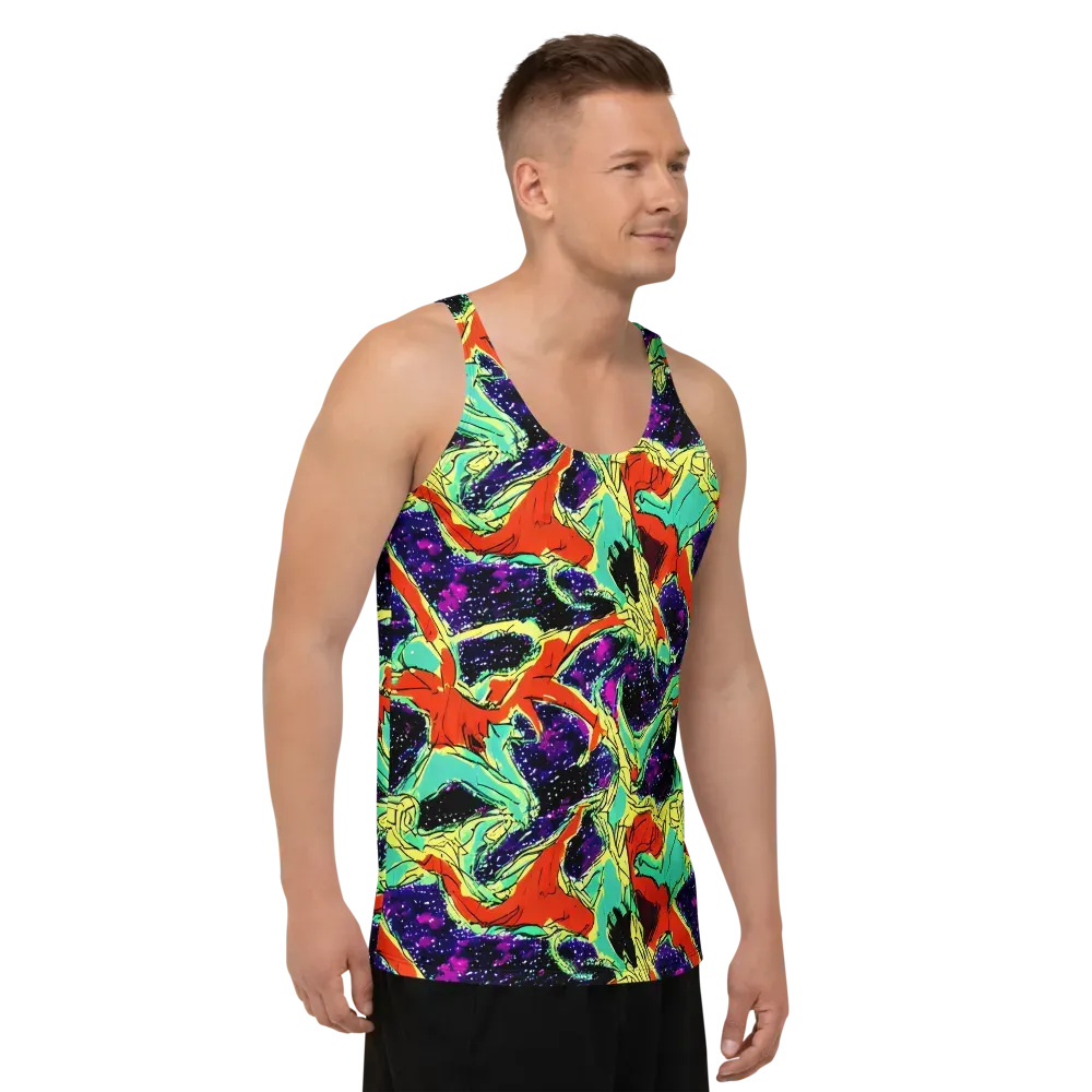 Psychedelic Canopy on Men's Tank Top — Right Front