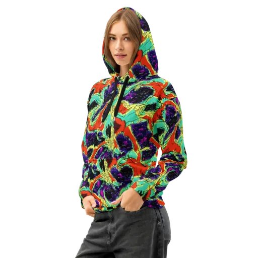 Psychedelic Canopy on a Cotton Hoodie