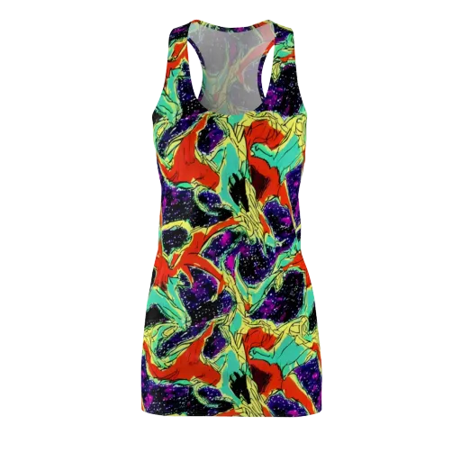 Psychedelic Canopy on a Racerback Dress