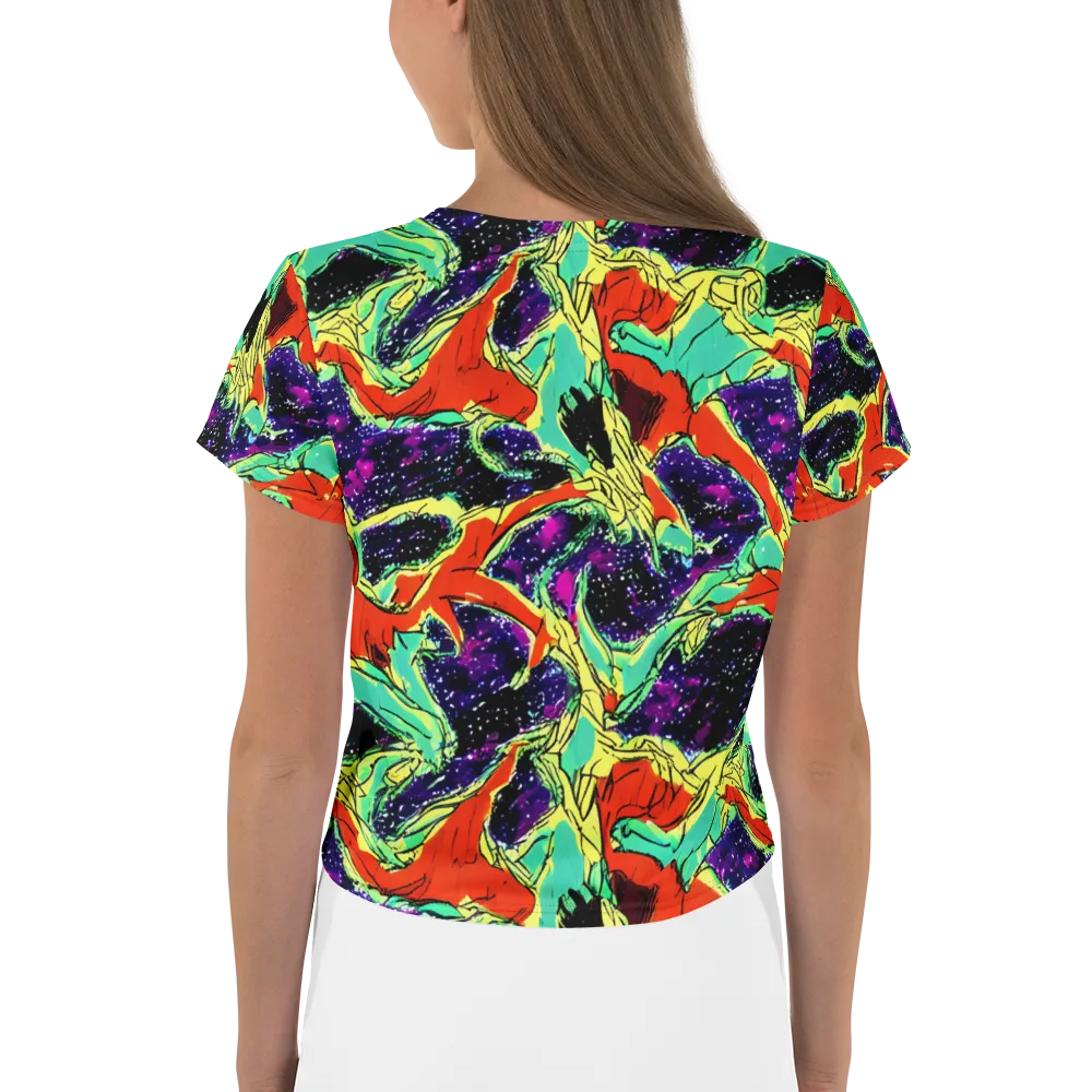 Psychedelic Canopy on Crop Tee — Back