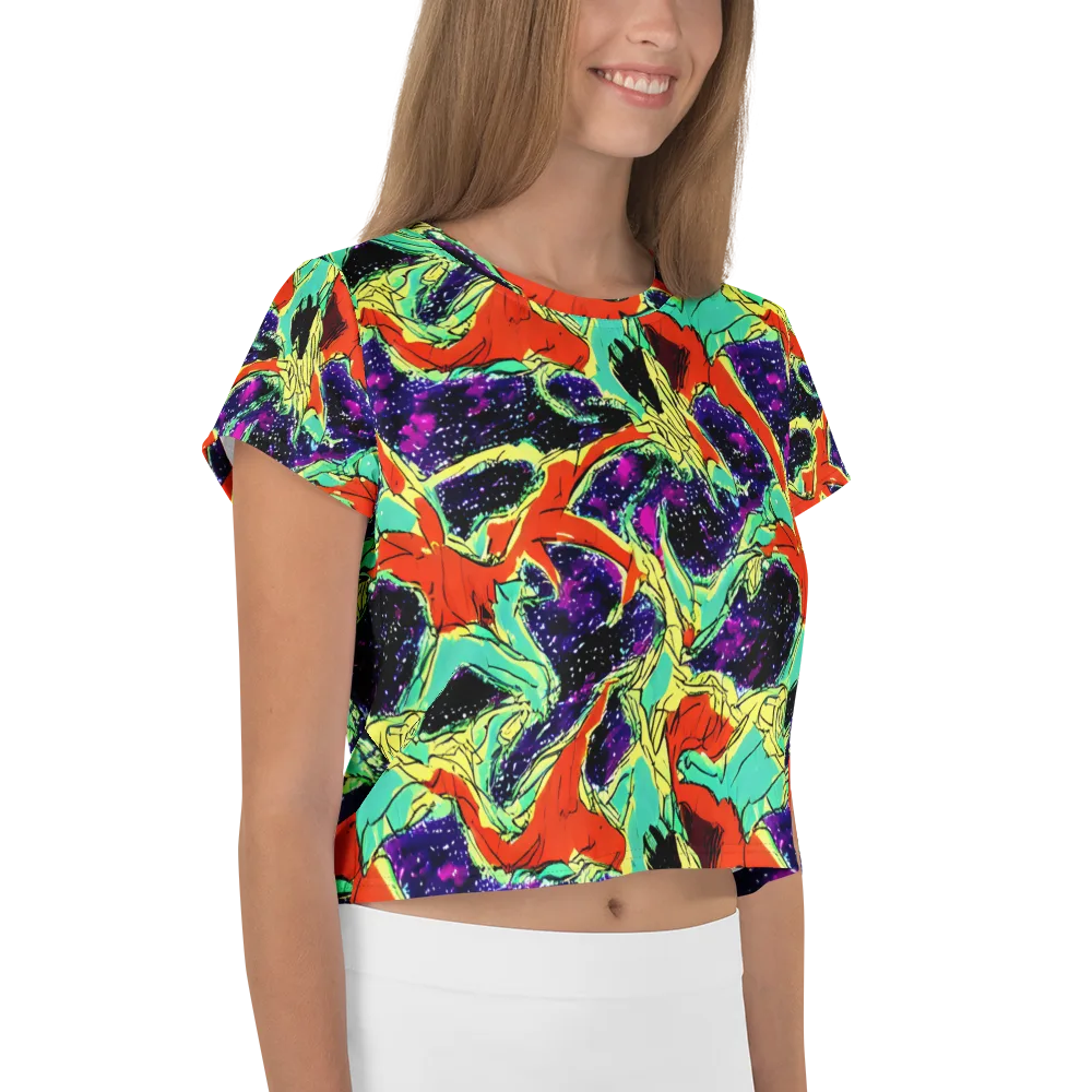 Psychedelic Canopy on Crop Tee — Right