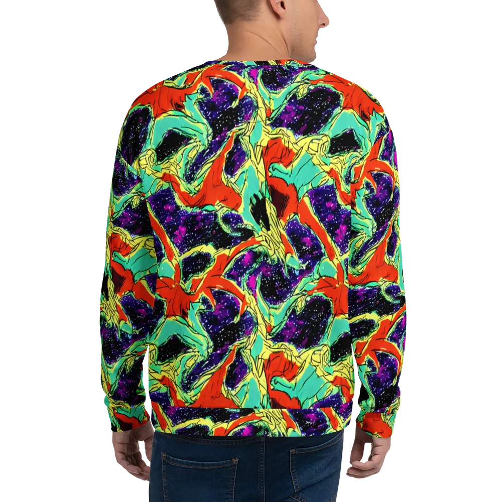 Psychedelic Canopy on Sweatshirt — Back