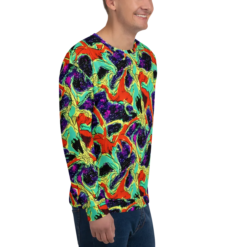 Psychedelic Canopy on Sweatshirt — Right Front
