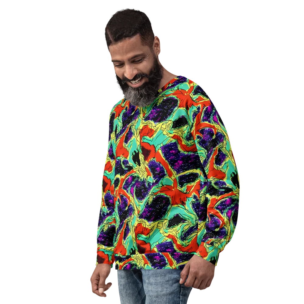 Psychedelic Canopy on Sweatshirt — Left Front