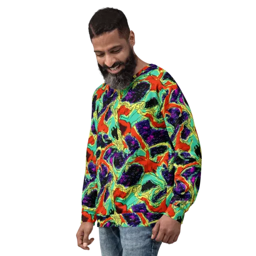 Psychedelic Canopy on a Sweatshirt