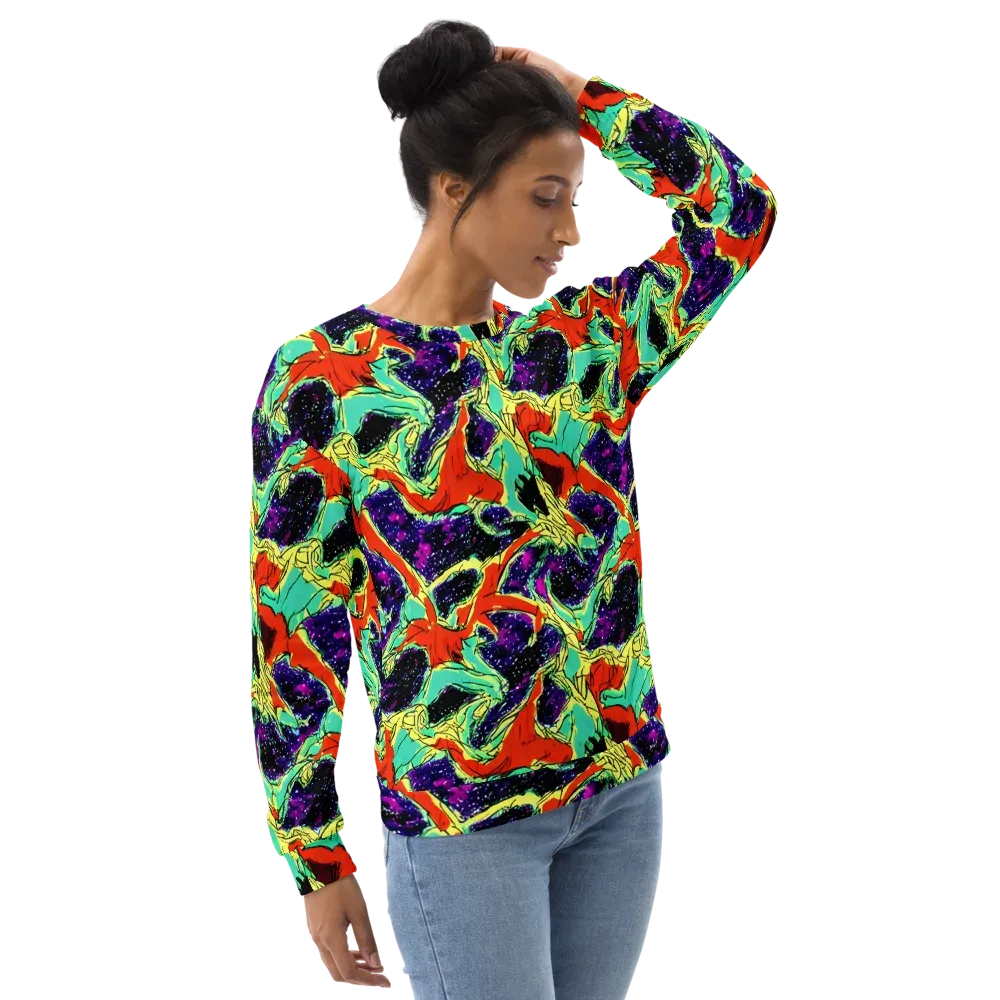 Psychedelic Canopy on Sweatshirt — Right Front