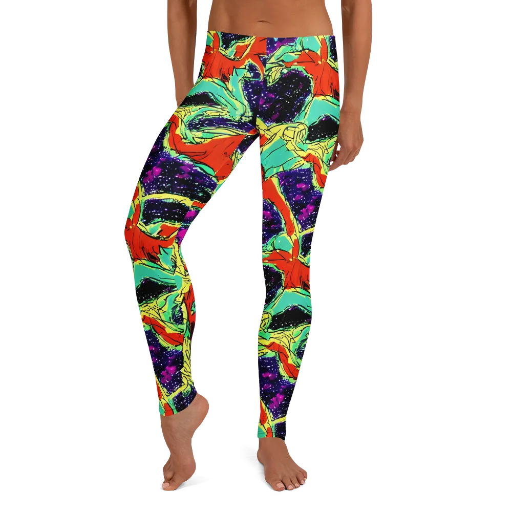 Psychedelic Canopy on Leggings — Front