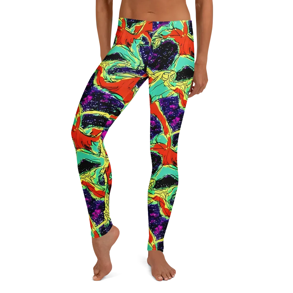 Psychedelic Canopy on Leggings — Front