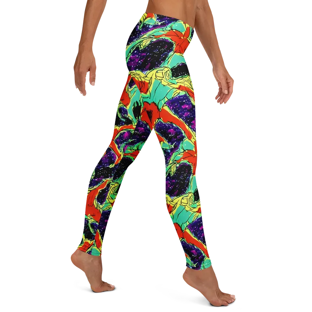 Psychedelic Canopy on Leggings — Right