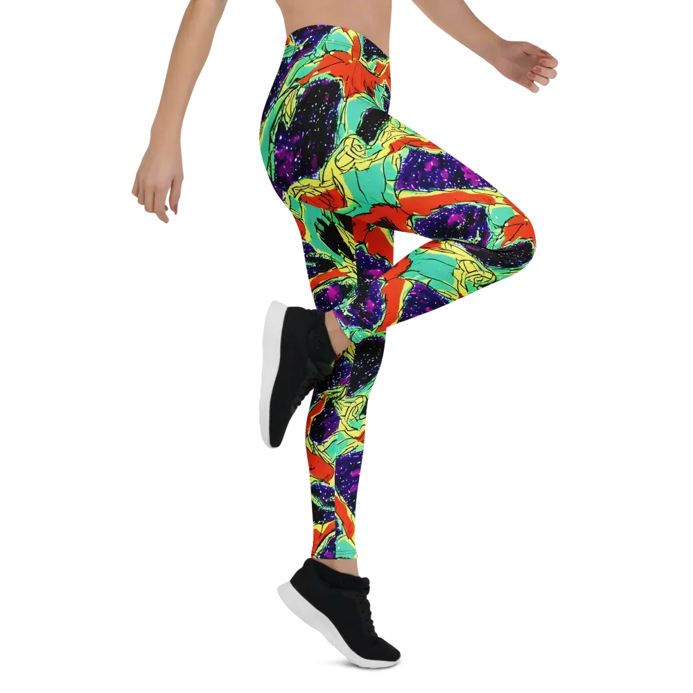 Psychedelic Canopy on Leggings — Right