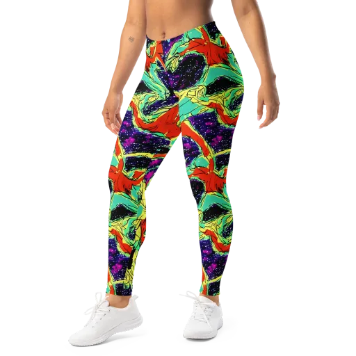 Psychedelic Canopy on a Leggings