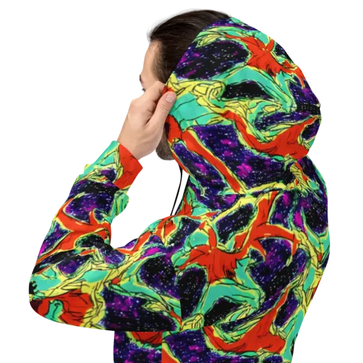 Psychedelic Canopy on a Hoodie