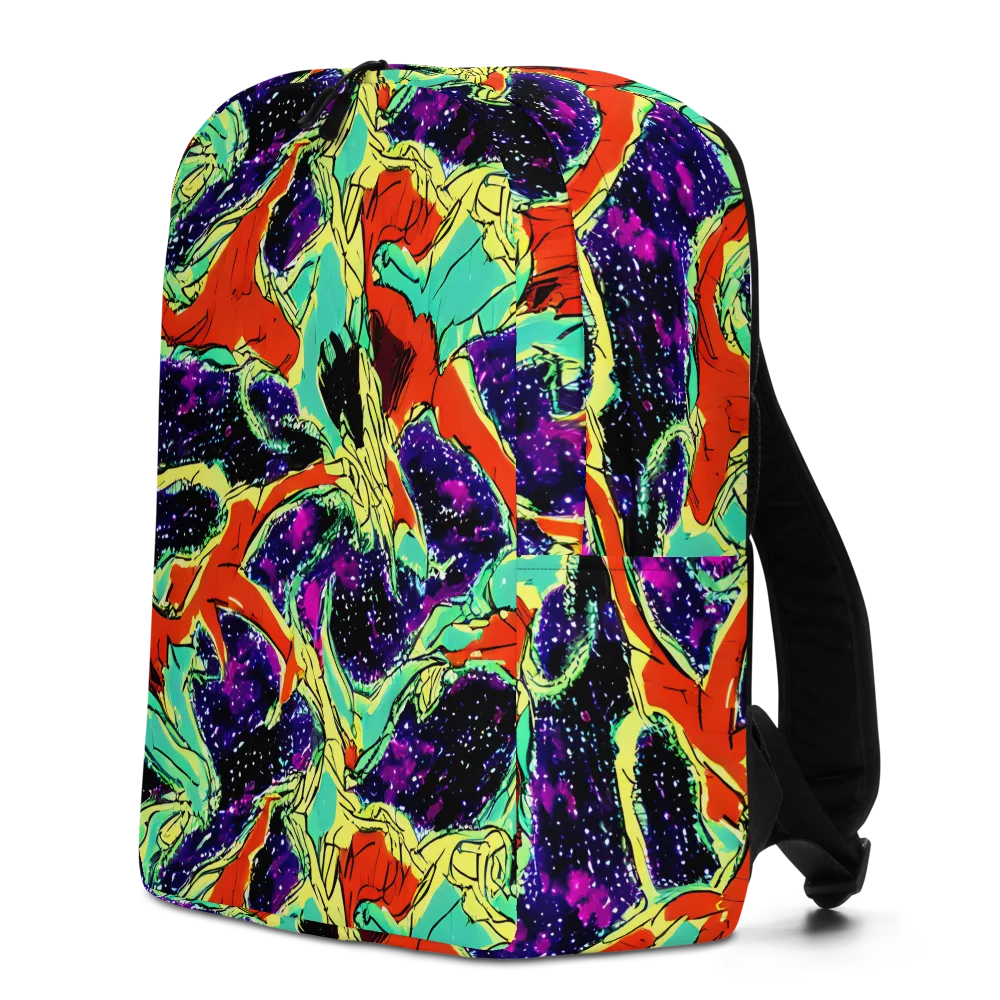 Psychedelic Canopy on Minimalist Backpack — Left