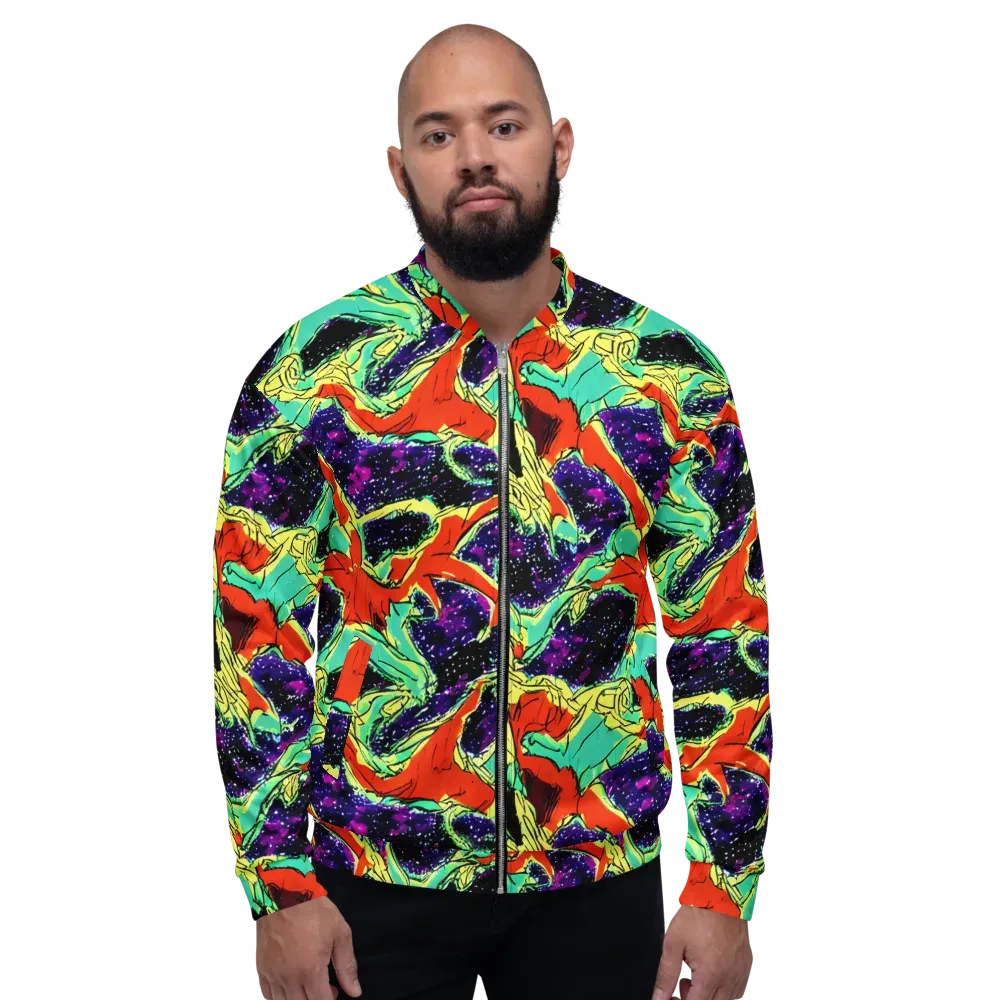 Psychedelic Canopy on Bomber Jacket — Front