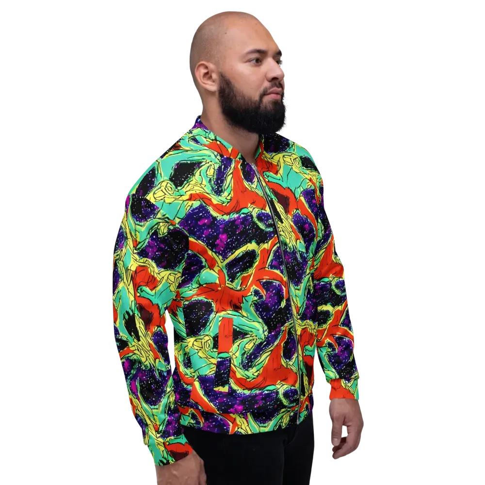 Psychedelic Canopy on Bomber Jacket — Right