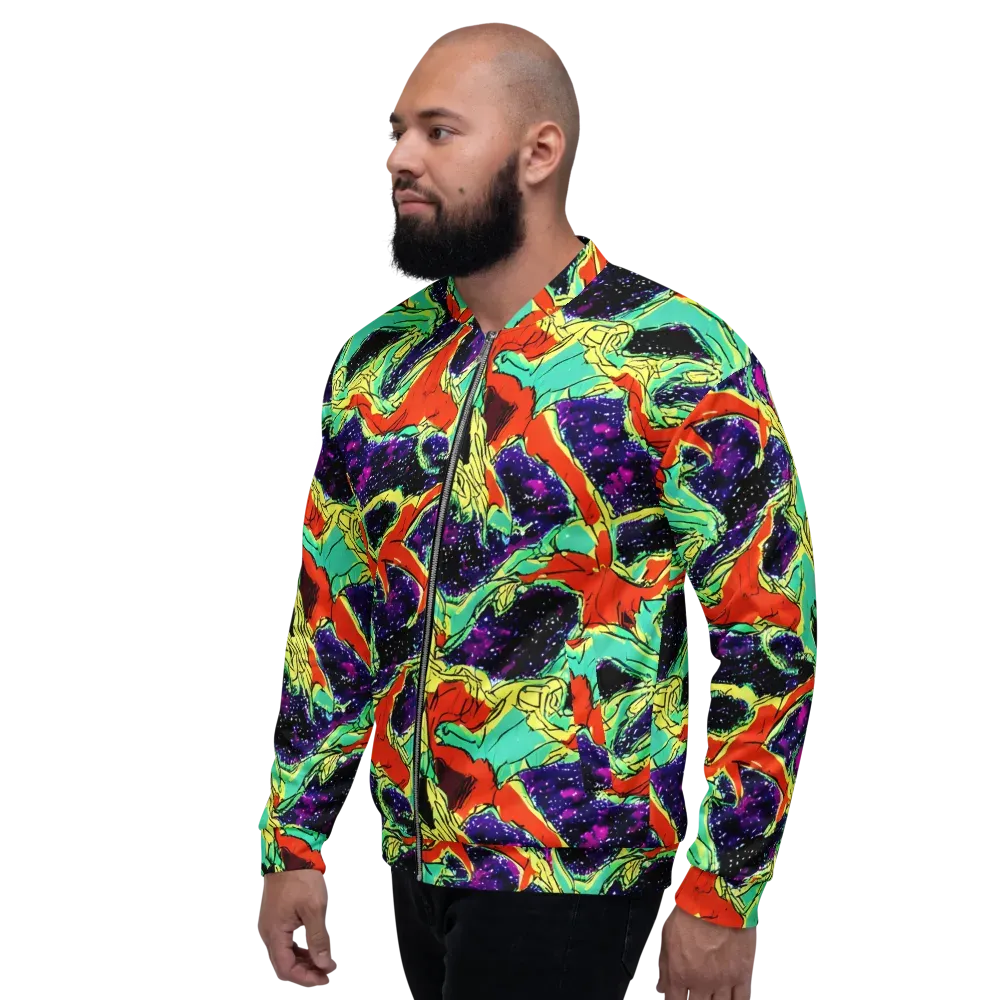 Psychedelic Canopy on Bomber Jacket — Left