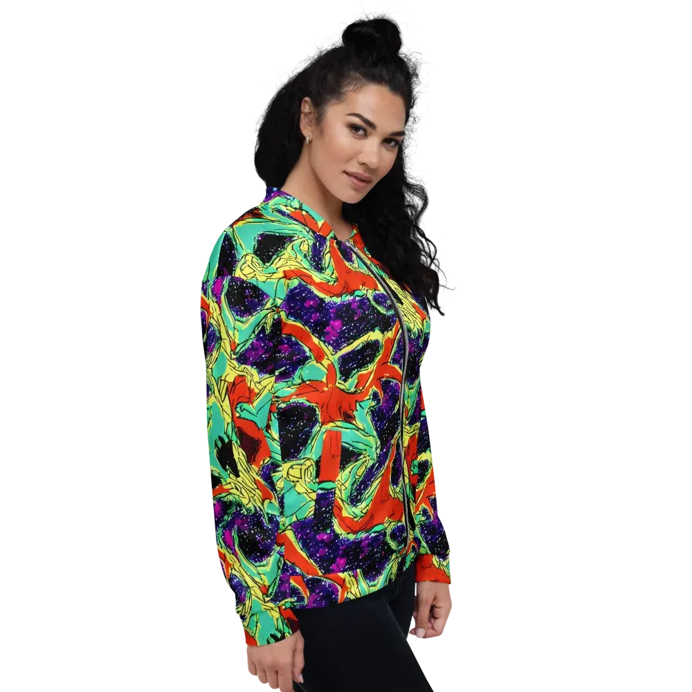 Psychedelic Canopy on Bomber Jacket — Right