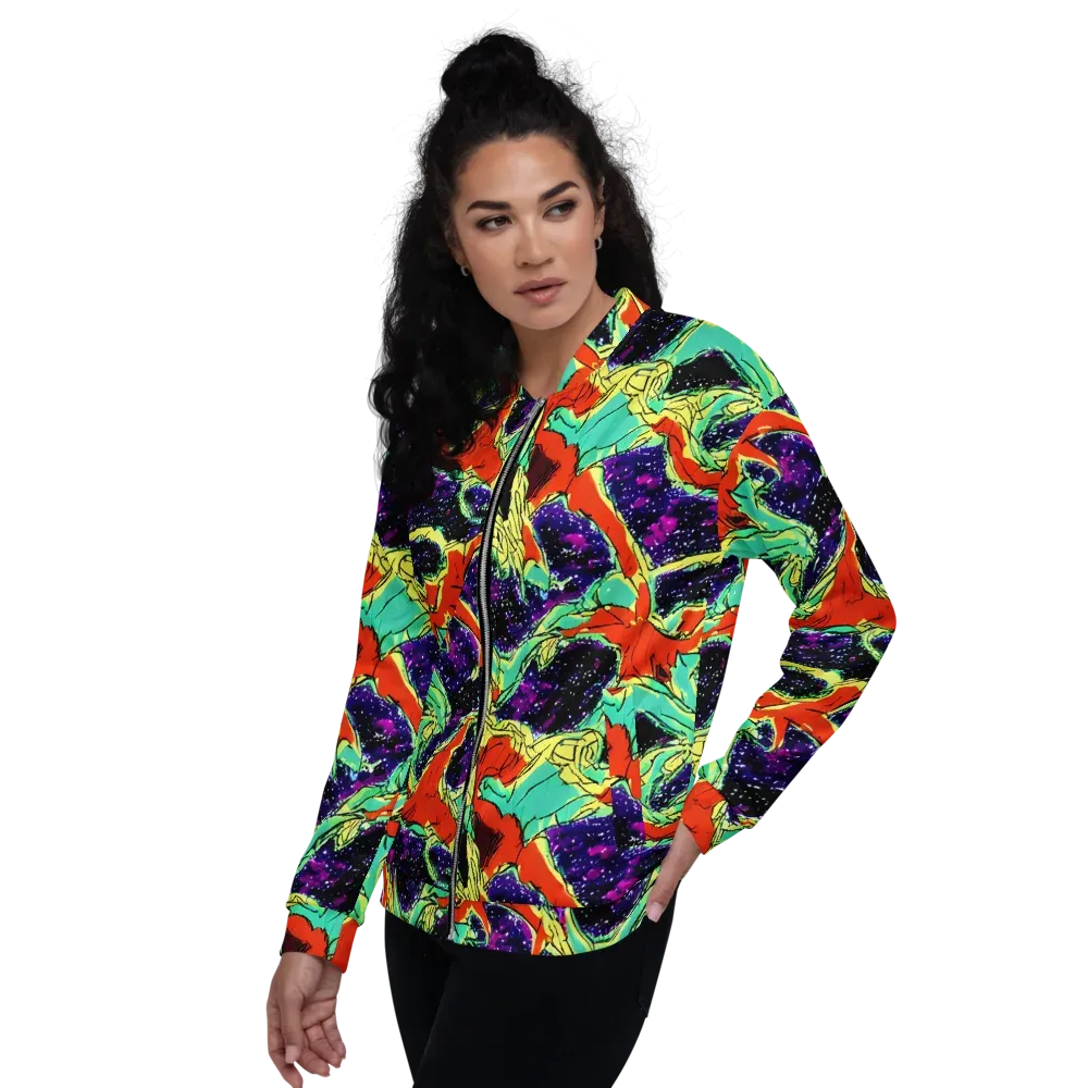 Psychedelic Canopy on Bomber Jacket — Left