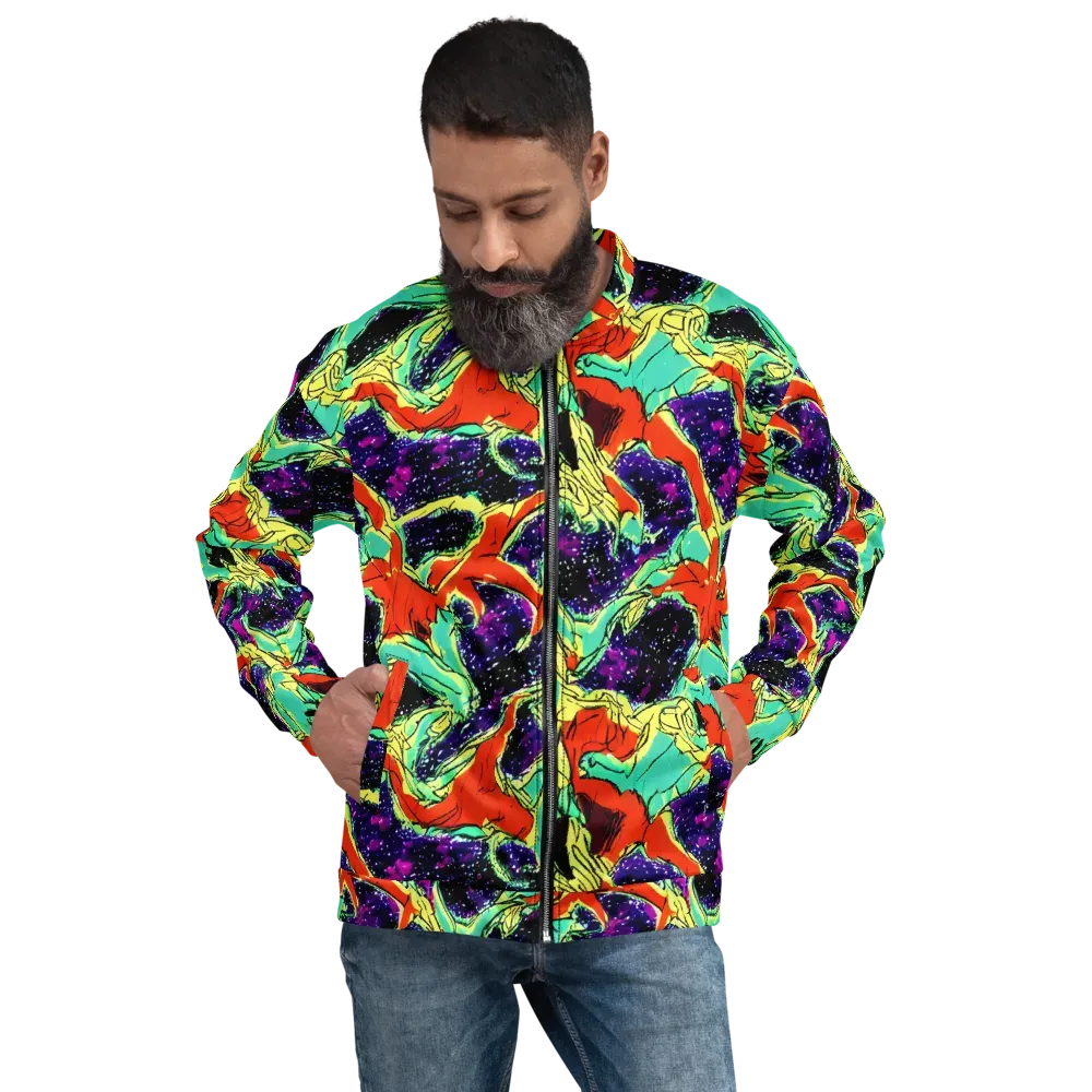 Psychedelic Canopy on Bomber Jacket — Front