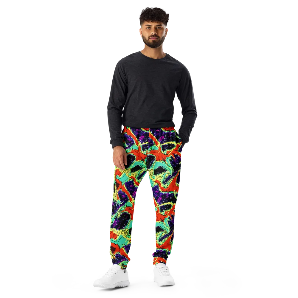 Psychedelic Canopy on Men's Joggers — Front