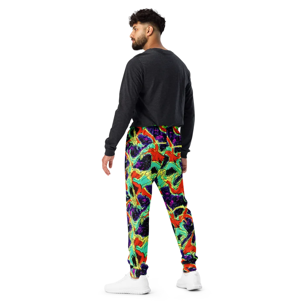 Psychedelic Canopy on Men's Joggers — Back