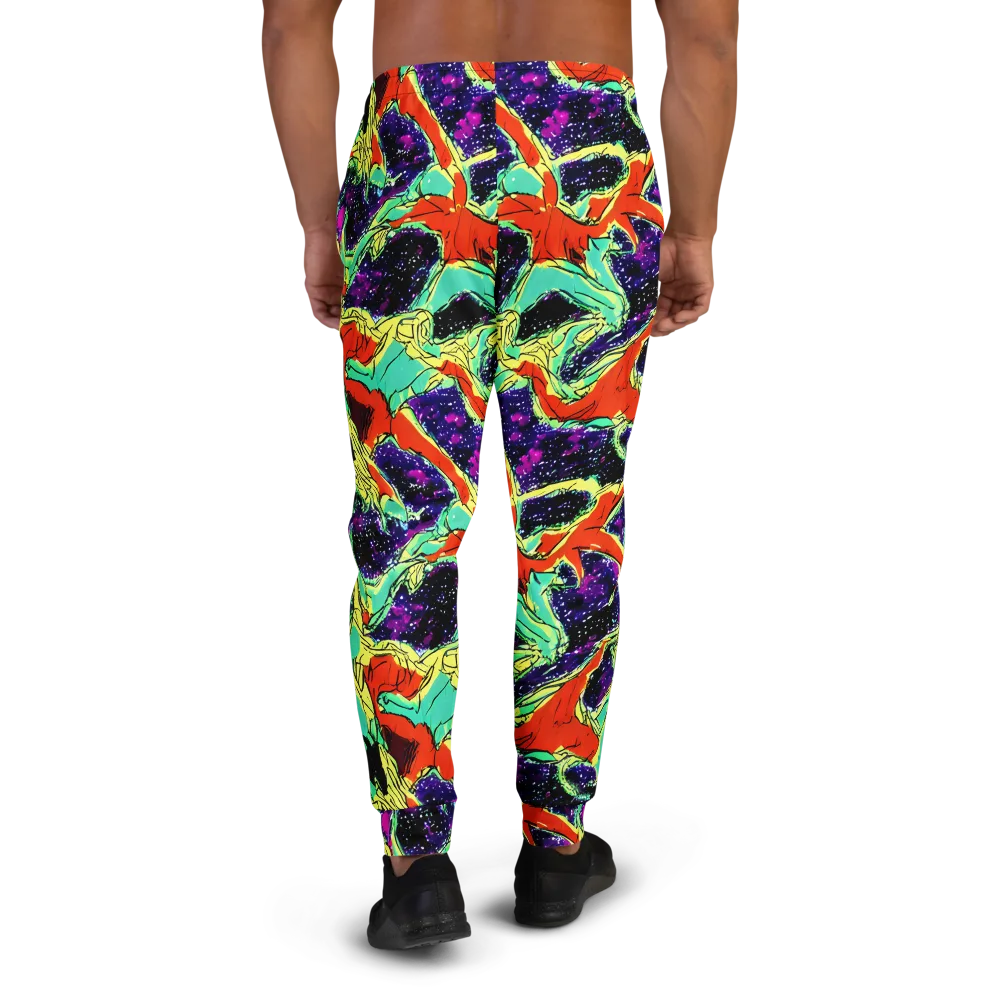 Psychedelic Canopy on Men's Joggers — Back