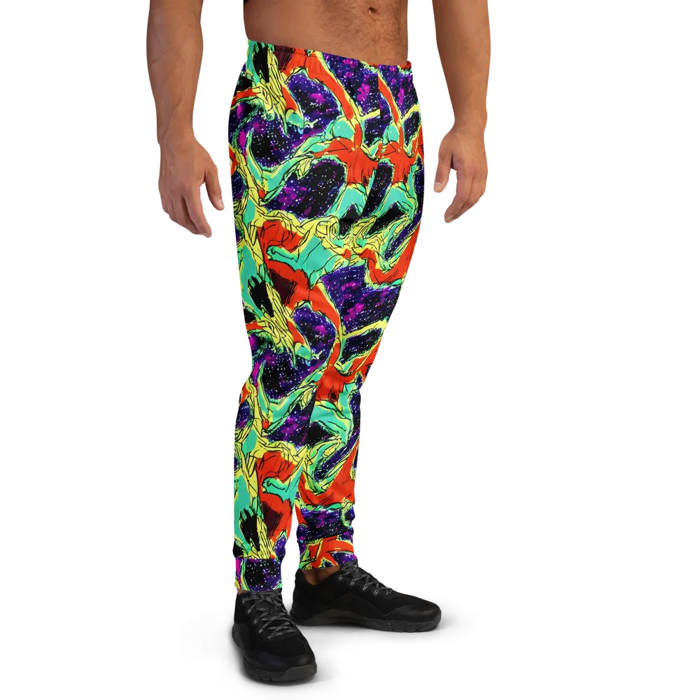 Psychedelic Canopy on Men's Joggers — Right