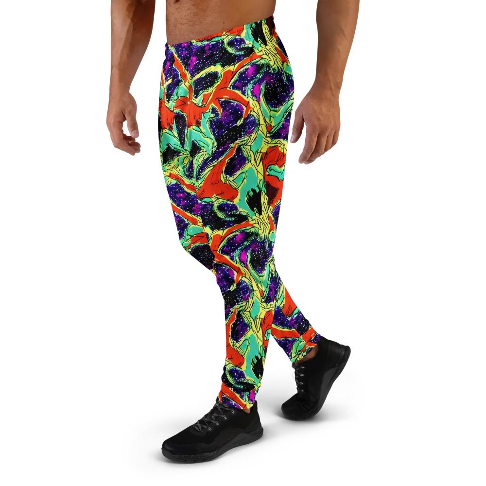 Psychedelic Canopy on Men's Joggers — Left