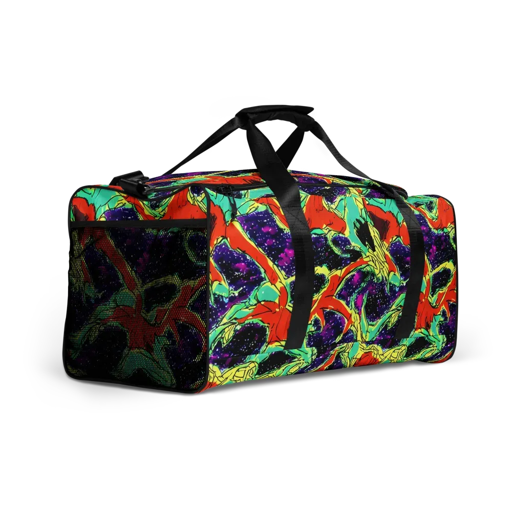 Psychedelic Canopy on Duffle Bag — Right Front
