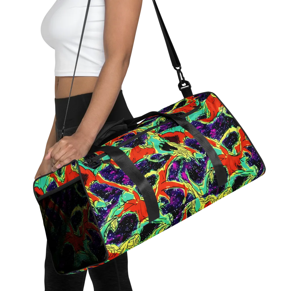 Psychedelic Canopy on Duffle Bag — Front